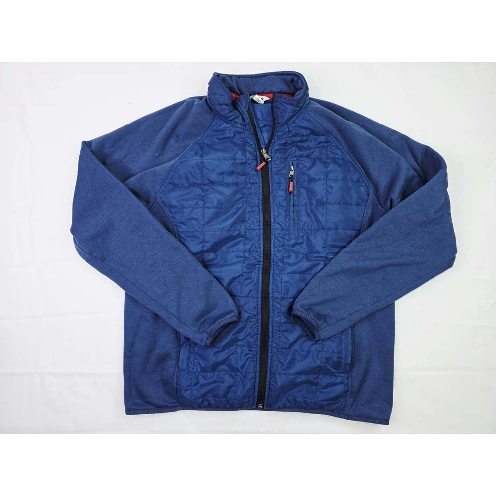 Orvis Mixed Media Full Zip Quilted Jacket Blue Men's Medium